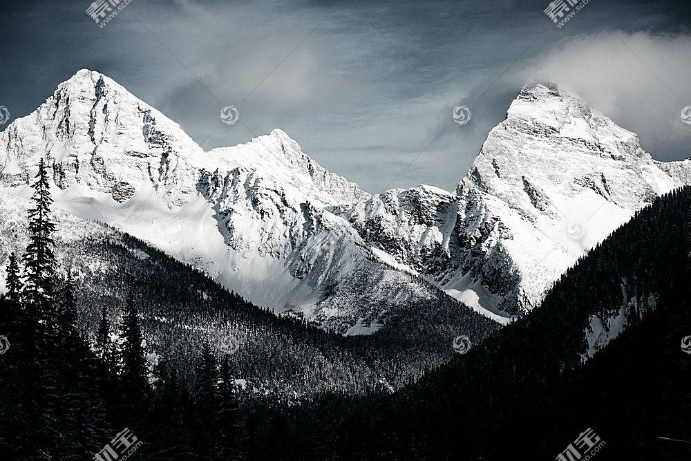 地球 山 山脉 自然 黑色 白色 山峰 雪 森林 壁纸图片素材 图片id 风景壁纸 高清壁纸 淘图网taopic Com