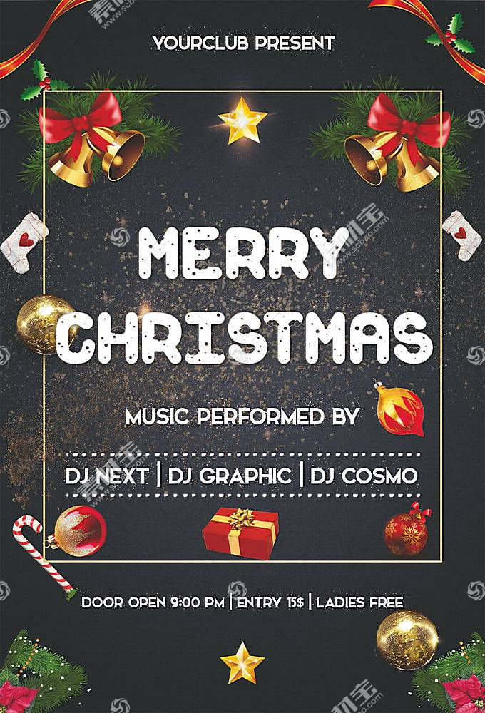 圣诞节平安夜背景模板模板下载 图片id 海报设计 广告设计模板 Psd素材 淘图网taopic Com