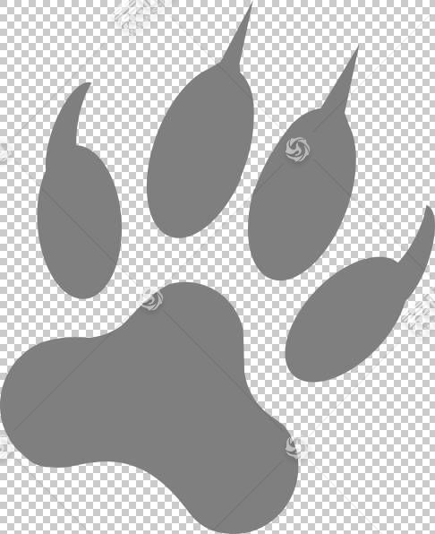 Dog Paw Footprint Claw,Wolf Art PNG,ɫ,Ӱ,ͼƬ