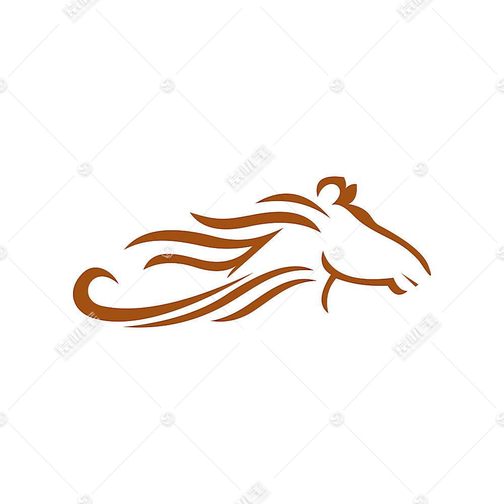 马形象形象创意logo设计图片