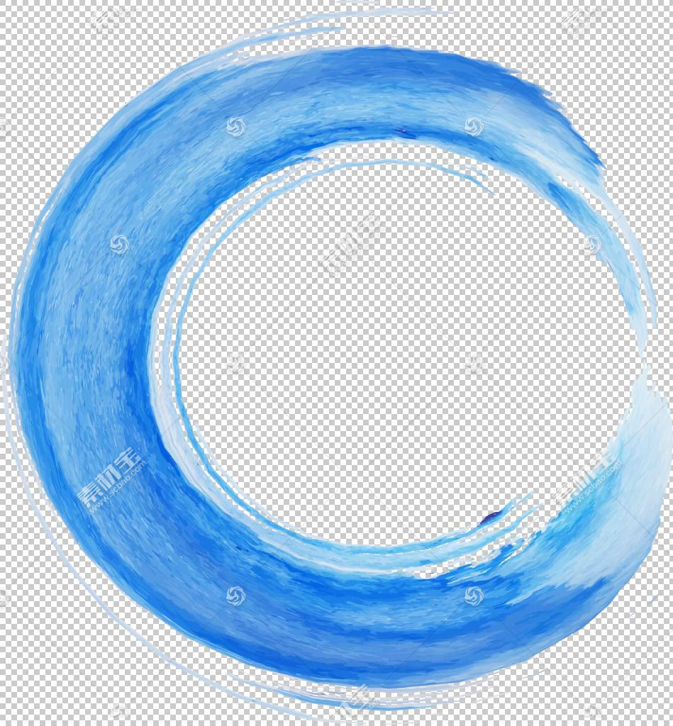 纹理水彩绘画喷枪如果 我们 蓝色圆圈水彩笔 圆形蓝色波浪艺术免抠素材下载 图片id 其它元素 Png素材 素材宝scbao Com