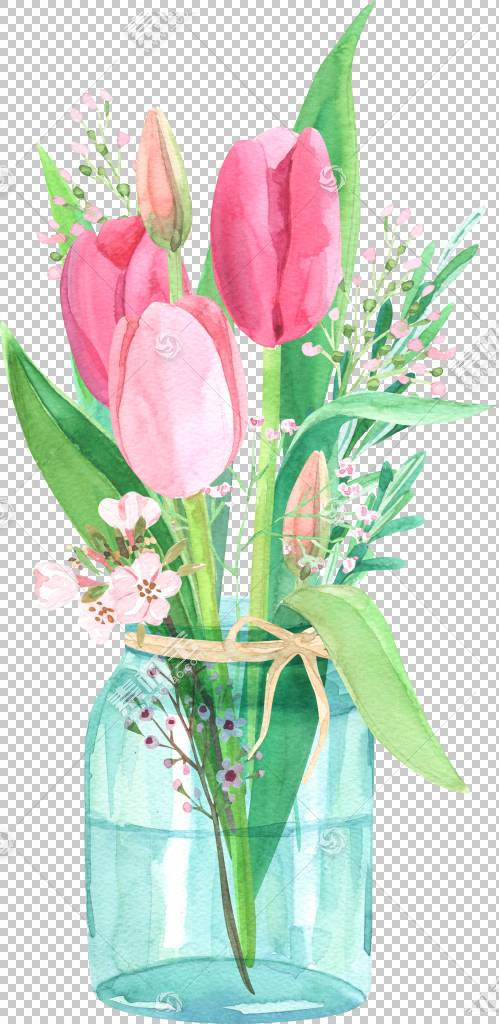 水彩花卉背景 花瓶 插花 花盆 玫瑰家族 人造花 植物 粉红色 植物免抠素材下载 图片id 其它元素 Png素材 素材宝scbao Com
