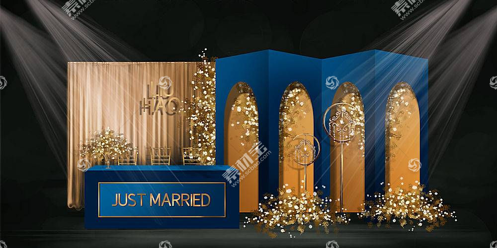 时尚浪漫婚礼签到处留影区造型效果图设计模板下载 图片id 其它模板 广告设计模板 Psd素材 素材宝scbao Com