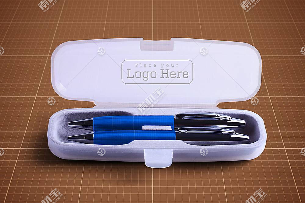 鋼筆和鋼筆盒子樣機
