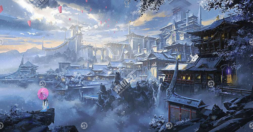 幻想 城市 雪 建筑物 壁纸 图片素材 图片id 其它壁纸 高清壁纸 淘图网taopic Com