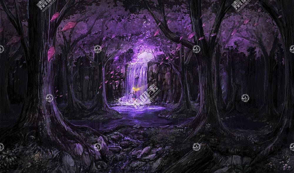 幻想 森林 仙女 紫色 树 迷人的 白皙的 壁纸 图片素材 图片id 其它壁纸 高清壁纸 淘图网taopic Com