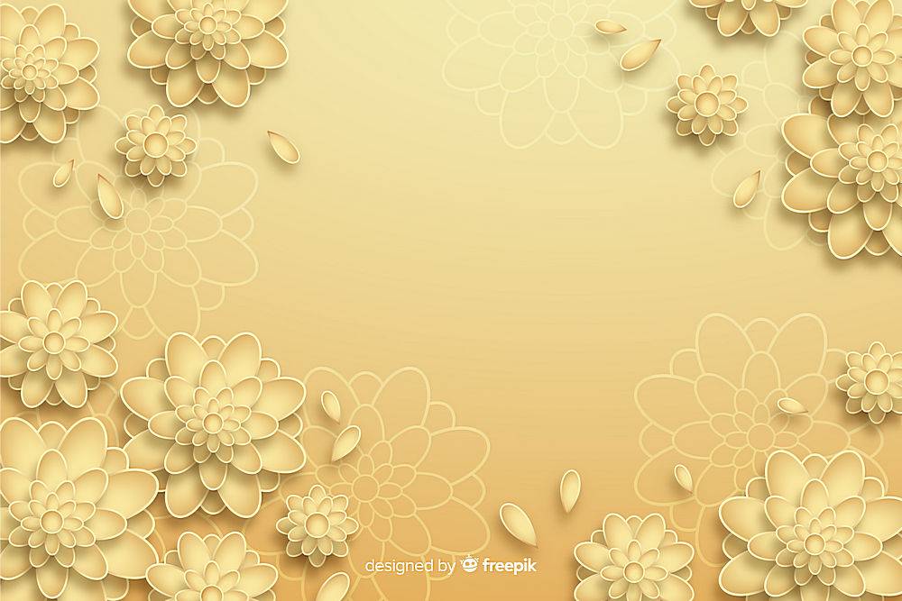 3d样式的金色花朵背景 矢量图片 图片id 其他 生活百科 矢量素材 淘图网taopic Com