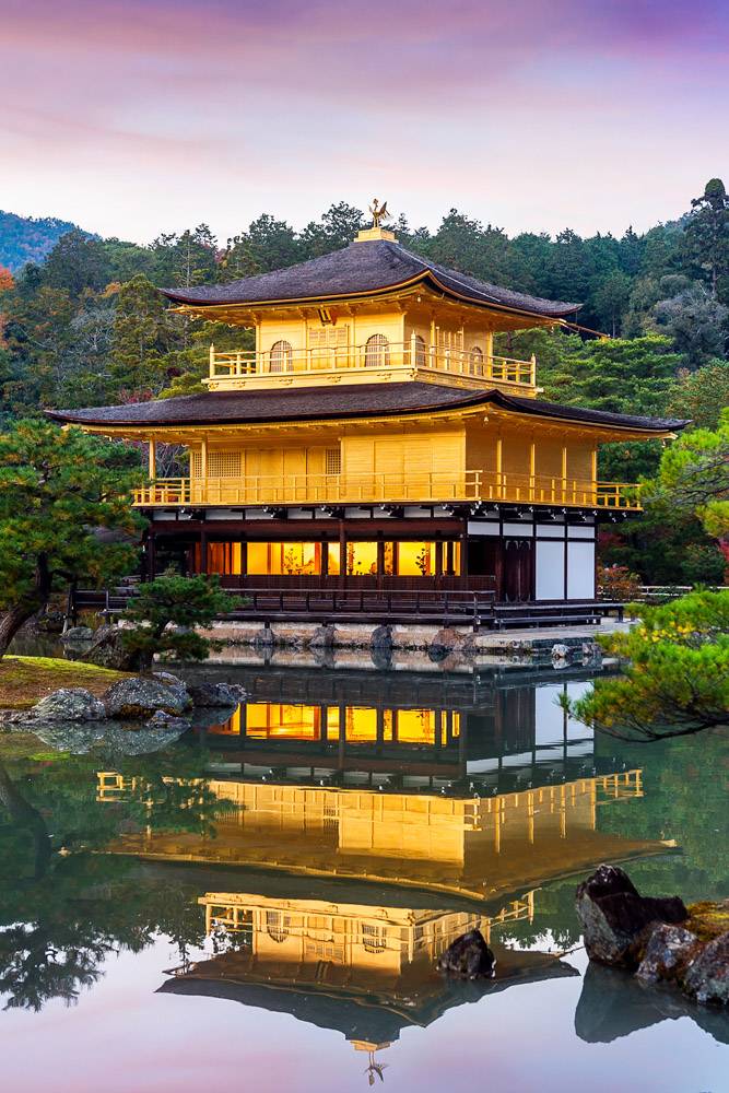 金亭 Kinkakuji寺庙在京都日本_10695511